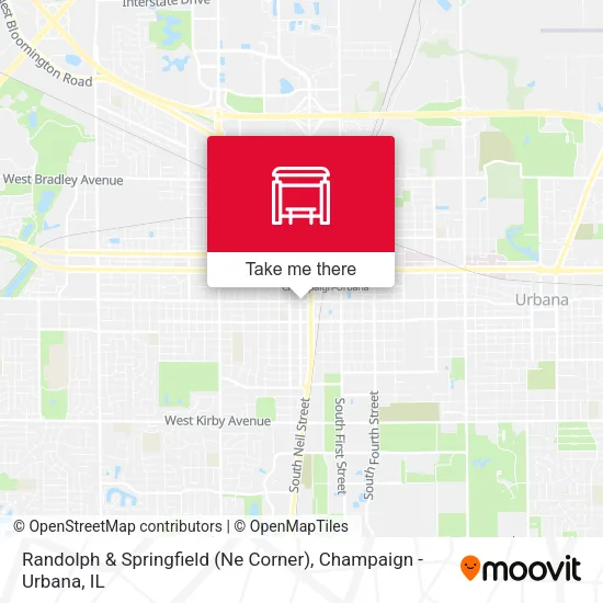 Mapa de Randolph & Springfield (Ne Corner)