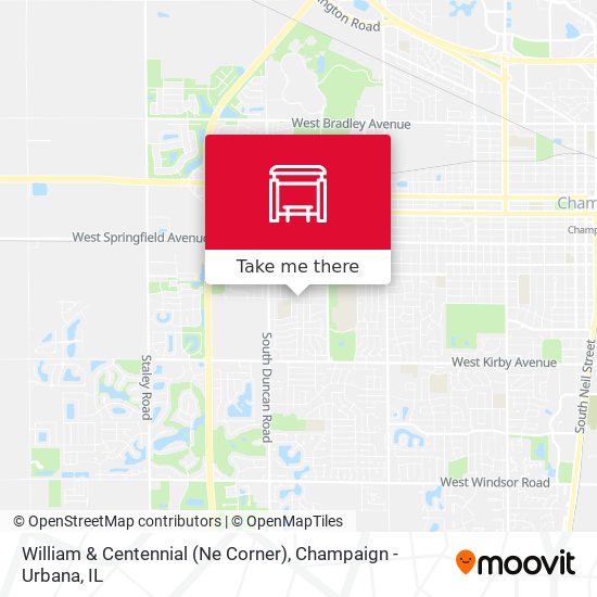 William & Centennial (Ne Corner) map