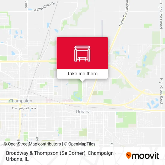 Mapa de Broadway & Thompson (Se Corner)