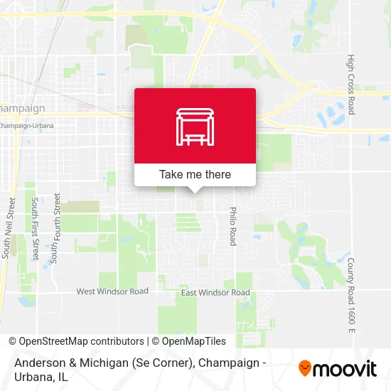 Mapa de Anderson & Michigan (Se Corner)