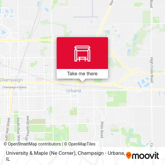 Mapa de University & Maple (Ne Corner)