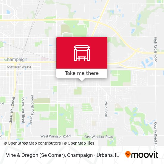 Vine & Oregon (Se Corner) map