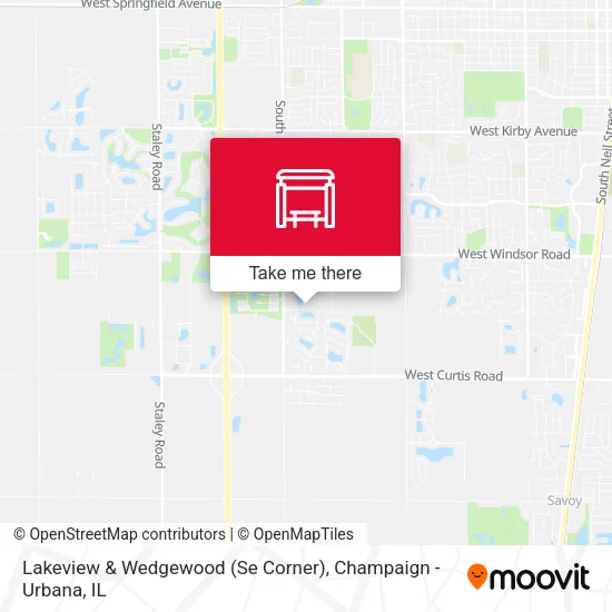 Mapa de Lakeview & Wedgewood (Se Corner)