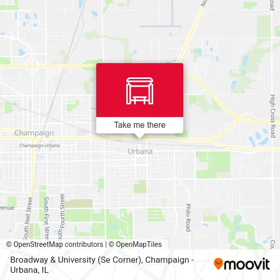 Mapa de Broadway & University (Se Corner)