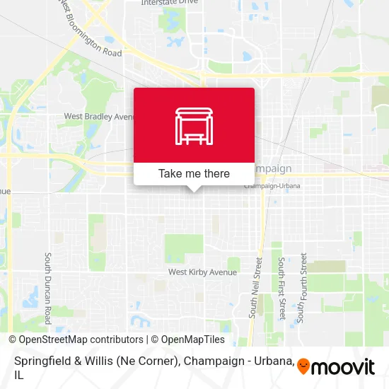 Mapa de Springfield & Willis (Ne Corner)
