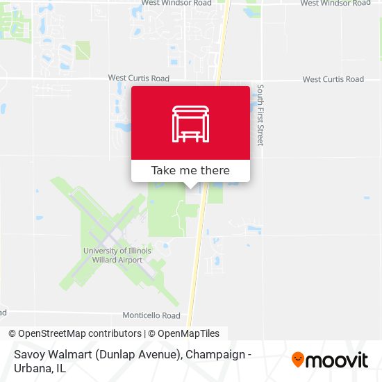 Savoy Walmart (Dunlap Avenue) map