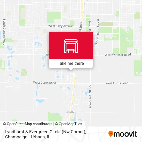 Mapa de Lyndhurst & Evergreen Circle (Nw Corner)