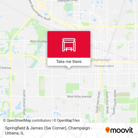 Mapa de Springfield & James (Sw Corner)