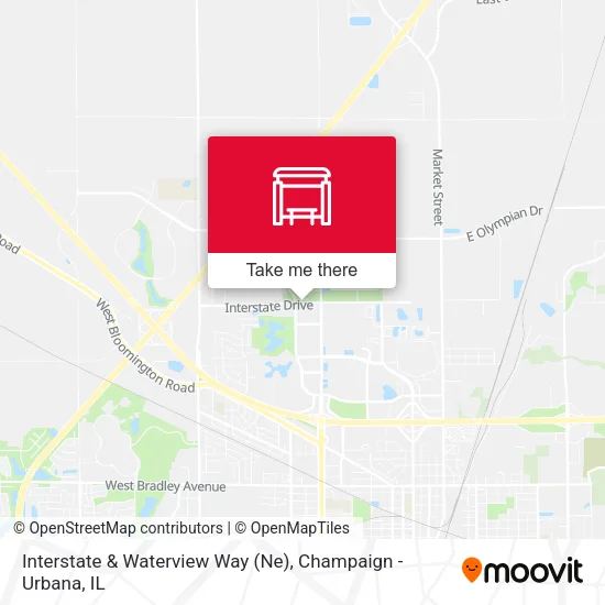 Interstate & Waterview Way (Ne) map