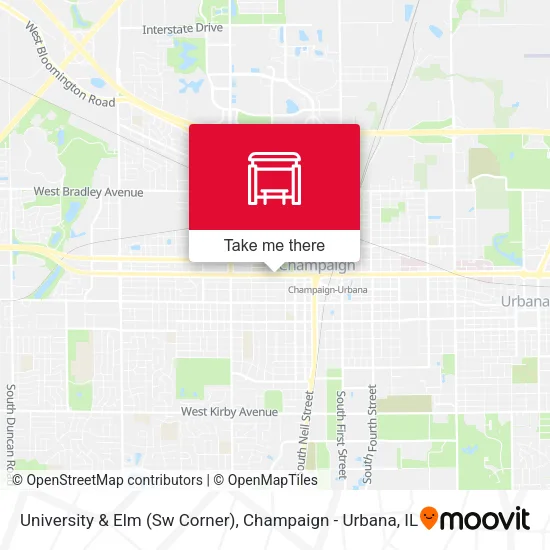 University & Elm (Sw Corner) map