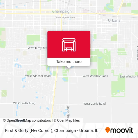 First & Gerty (Nw Corner) map