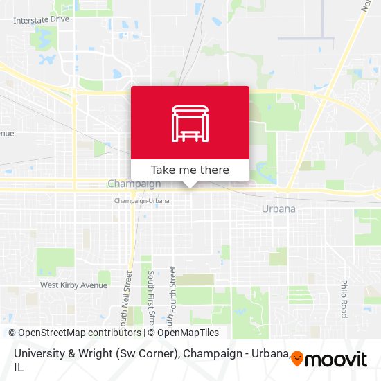 University & Wright (Sw Corner) map