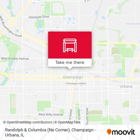 Randolph & Columbia (Ne Corner) map