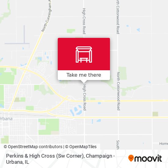 Perkins & High Cross (Sw Corner) map