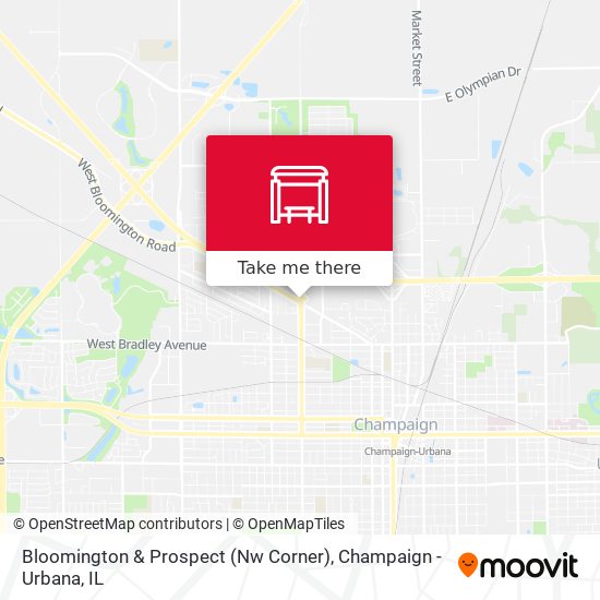 Bloomington & Prospect (Nw Corner) map