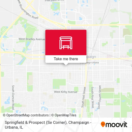 Mapa de Springfield & Prospect (Se Corner)