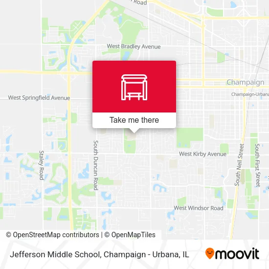 Mapa de Jefferson Middle School