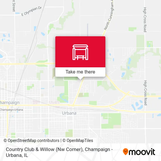 Mapa de Country Club & Willow (Nw Corner)