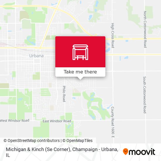 Mapa de Michigan & Kinch (Se Corner)
