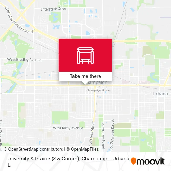 University & Prairie (Sw Corner) map