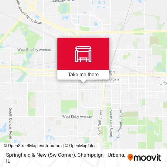 Mapa de Springfield & New (Sw Corner)