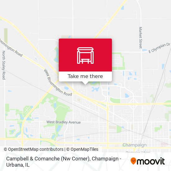 Campbell & Comanche (Nw Corner) map