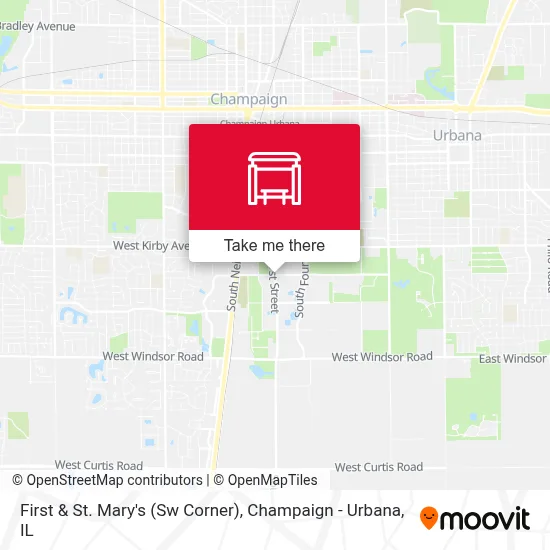 First & St. Mary's (Sw Corner) map