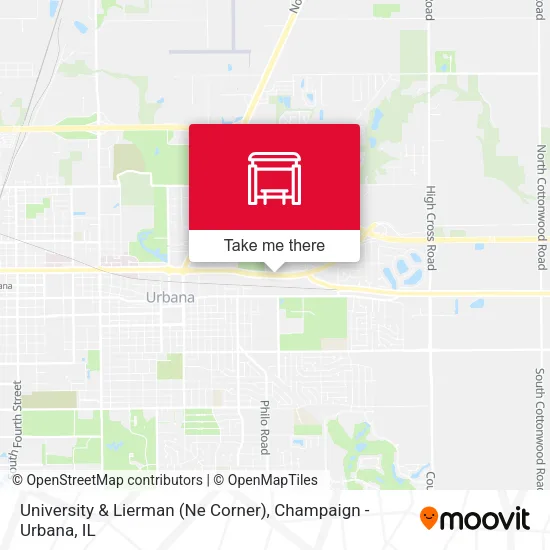 Mapa de University & Lierman (Ne Corner)
