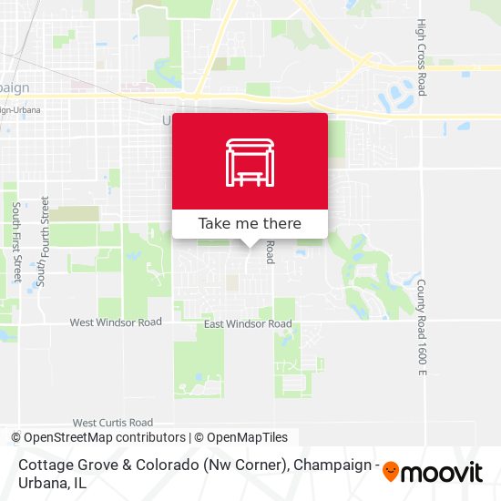 Mapa de Cottage Grove & Colorado (Nw Corner)