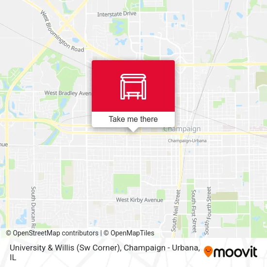 Mapa de University & Willis (Sw Corner)