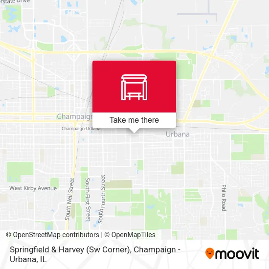Mapa de Springfield & Harvey (Sw Corner)