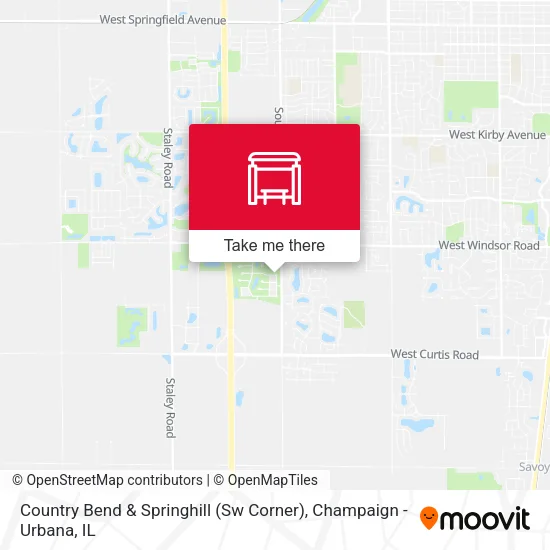 Mapa de Country Bend & Springhill (Sw Corner)