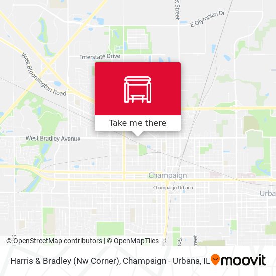 Harris & Bradley (Nw Corner) map