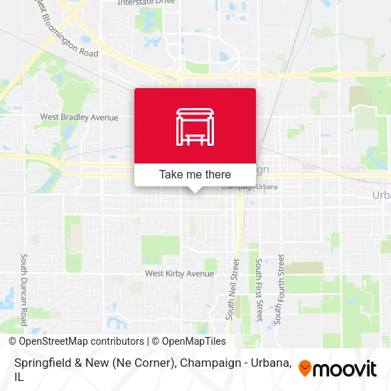 Mapa de Springfield & New (Ne Corner)