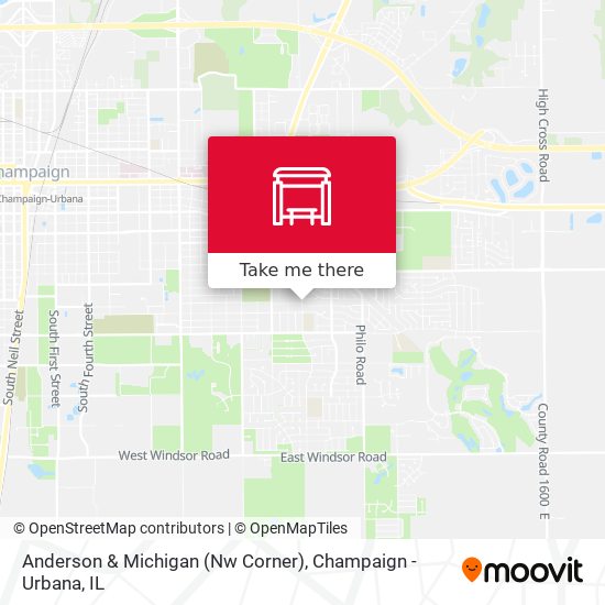 Anderson & Michigan (Nw Corner) map