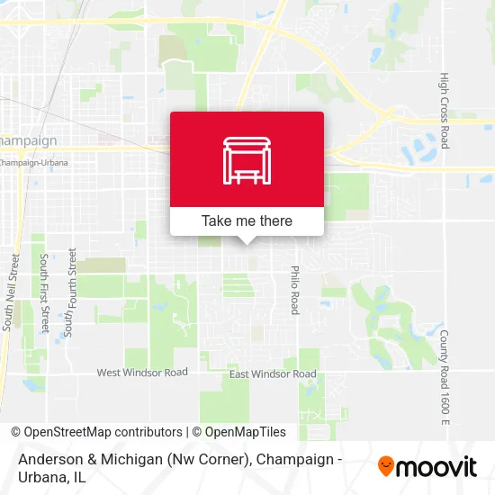 Mapa de Anderson & Michigan (Nw Corner)