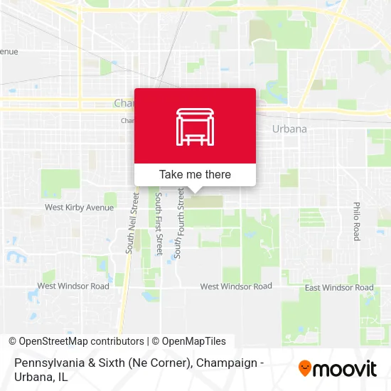 Mapa de Pennsylvania & Sixth (Ne Corner)