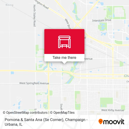 Mapa de Pomona & Santa Ana (Se Corner)