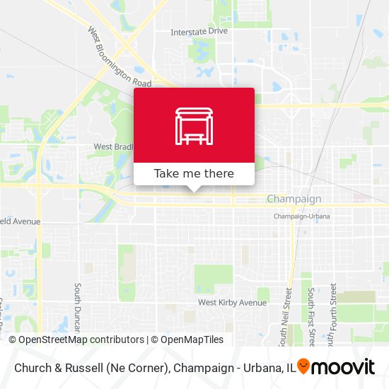 Church & Russell (Ne Corner) map