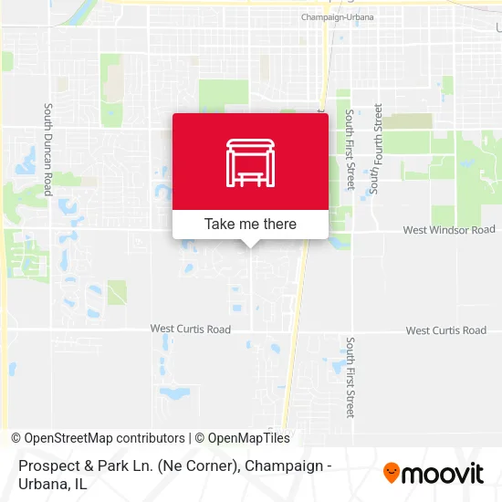 Mapa de Prospect & Park Ln. (Ne Corner)