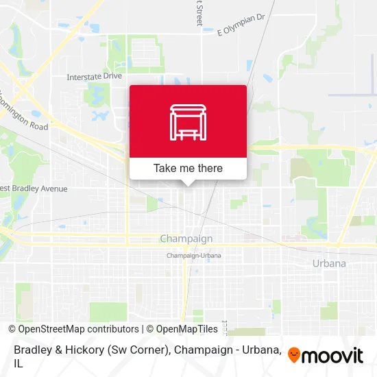 Mapa de Bradley & Hickory (Sw Corner)
