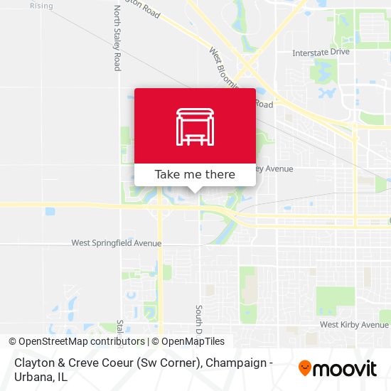 Clayton & Creve Coeur (Sw Corner) map