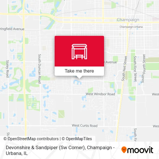 Mapa de Devonshire & Sandpiper (Sw Corner)