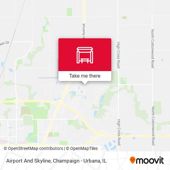 Airport And Skyline map