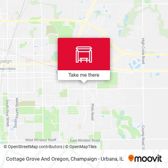 Cottage Grove And Oregon map