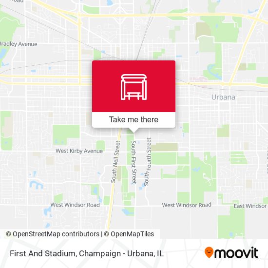 First And Stadium map