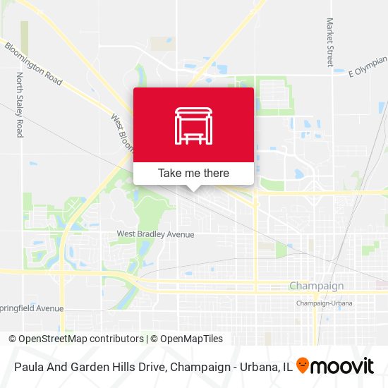 Paula And Garden Hills Drive map