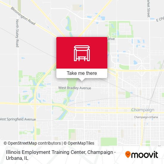 Illinois Employment Training Center map