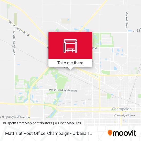 Mattis at Post Office map