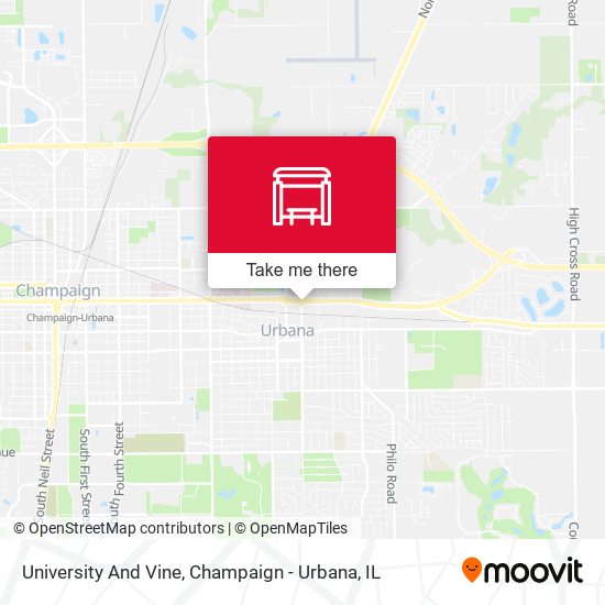 University And Vine map